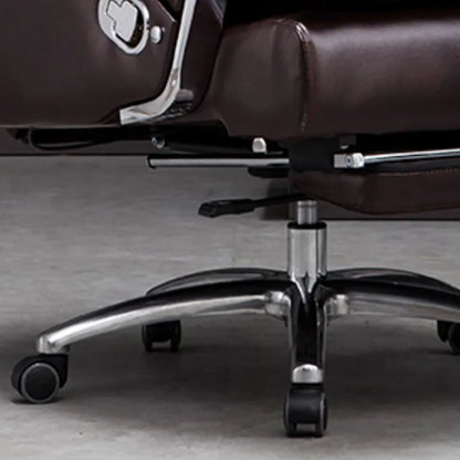 Ergonomic Gaming Office Chair – Leather Study Recliner with Cushion and Massage