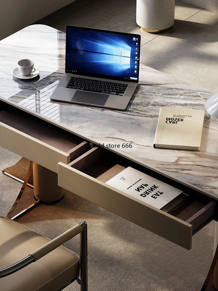 Slate = modern minimalist high-end = Italian minimalist acrylic household computer desk
