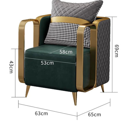 Nordic Green Chairs Bedroom Back Support Modern Ground Chairs Living Room Luxury Sillones Modernos Para Sala Home Furniture
