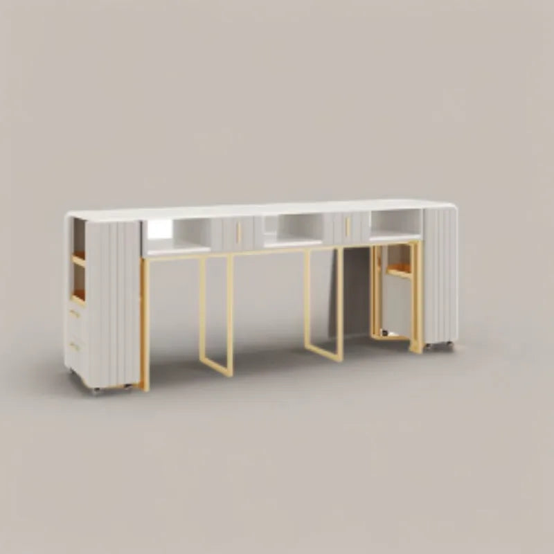 Nail Supplies Speciality Equipment Makeup Organizer Modern Professional Exquisite Marble Luxury Desk Mesa Manicure Tech Tables