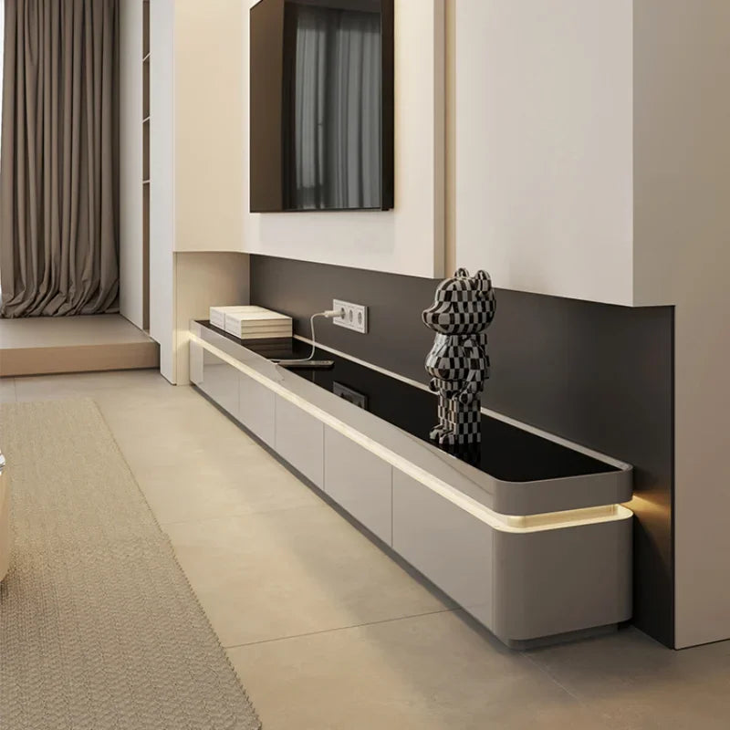 Luxury Wooden TV Stand – Modern Entertainment Center and Monitor Cradle