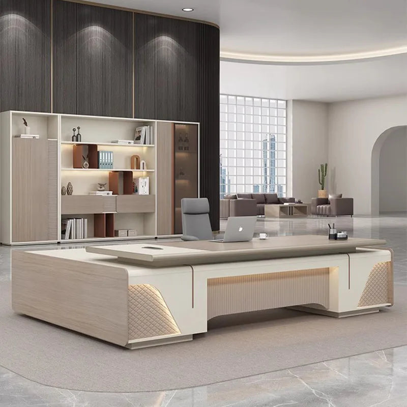 Writing Desk for Bedroom or Meeting Room, Organizer and Reception Table, Gaming Desk, Office Furniture