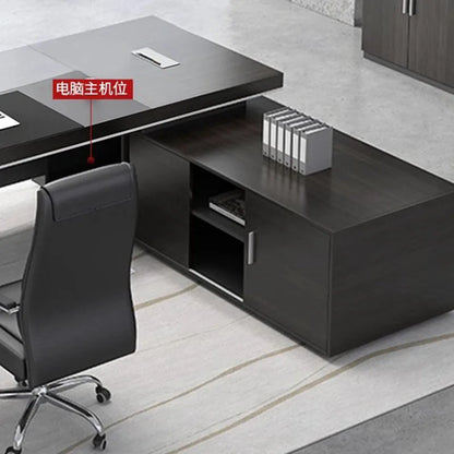 Office Desk Table Furniture Storage Bedroom Minimalist Floor Conference L Shaped Computer Mesas De Computador Standing Secretary