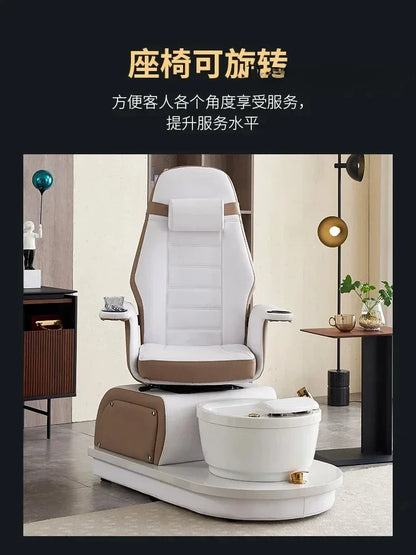 Electric Foot Massage Sofa High-End Foot Massage Sofa Stool Beauty Shop Nail Chair Rotatable