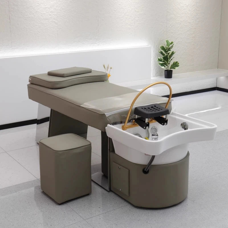 Cosmetologist Chair Hairdressing Shampoo Basin Professional Spa Bed Living Room Chairs Beauty Salon Customer Nursing Shower