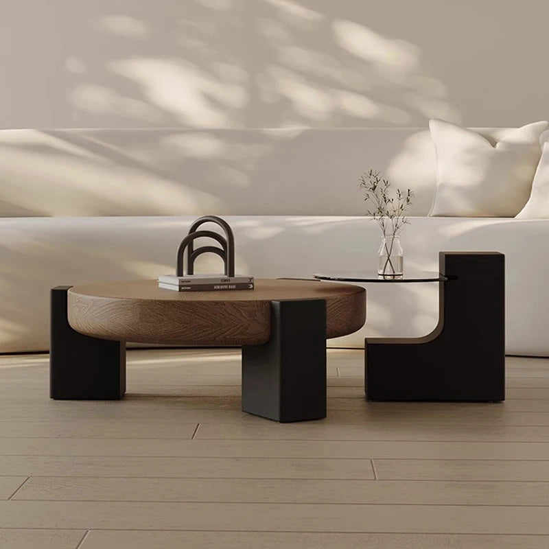 Italian Type Minimalism Coffee Table Designers Nordic Luxury Wooden Coffee Table Tea Sofa Side Home Furniture Stolik Kawowy FYCT