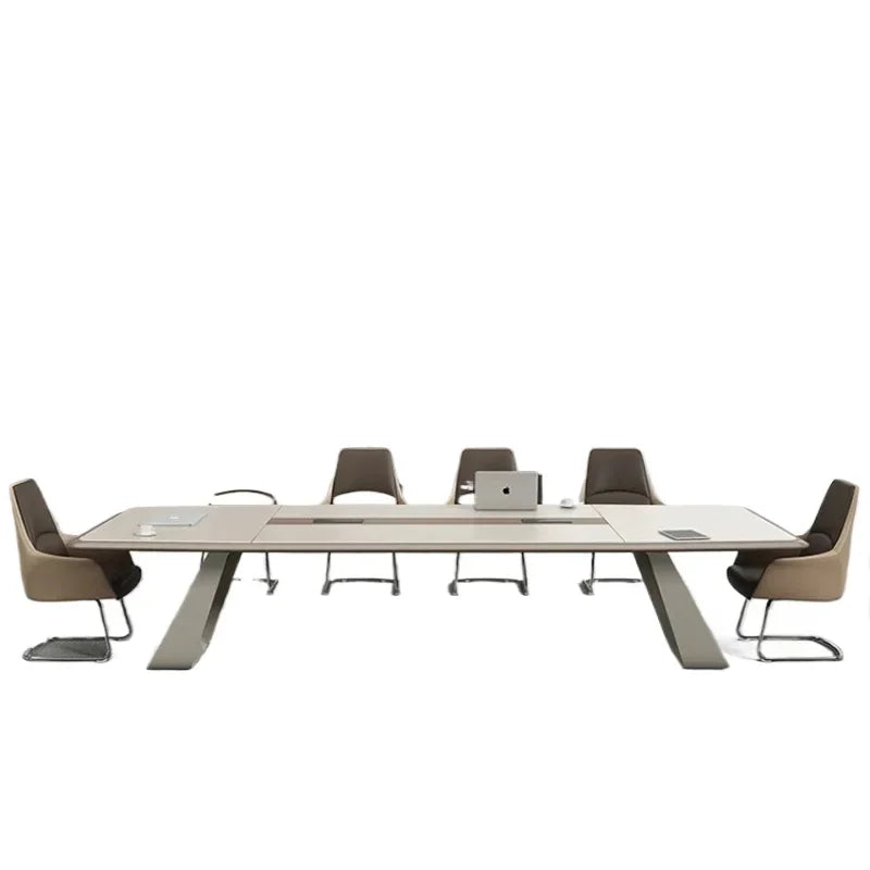 Paint Conference Table Long Table High-End Creative Conference Room Large Fashion Long Meeting and Negotiation Desk