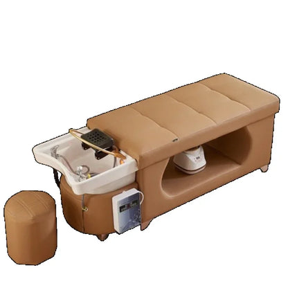 Professional Washbasin Shampoo Hair Therapy Chair Cosmetic Spa Massage Pedicure Foot Cadeira Barberia Salon Equipment