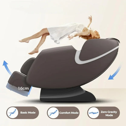 Full Body Zero Gravity Massage Chair Electric Shiatsu Massage Recliner with Foot Roller Bluetooth Speaker for Family Friends