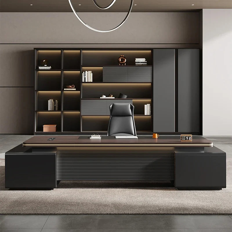 Multifunctional corner office desk