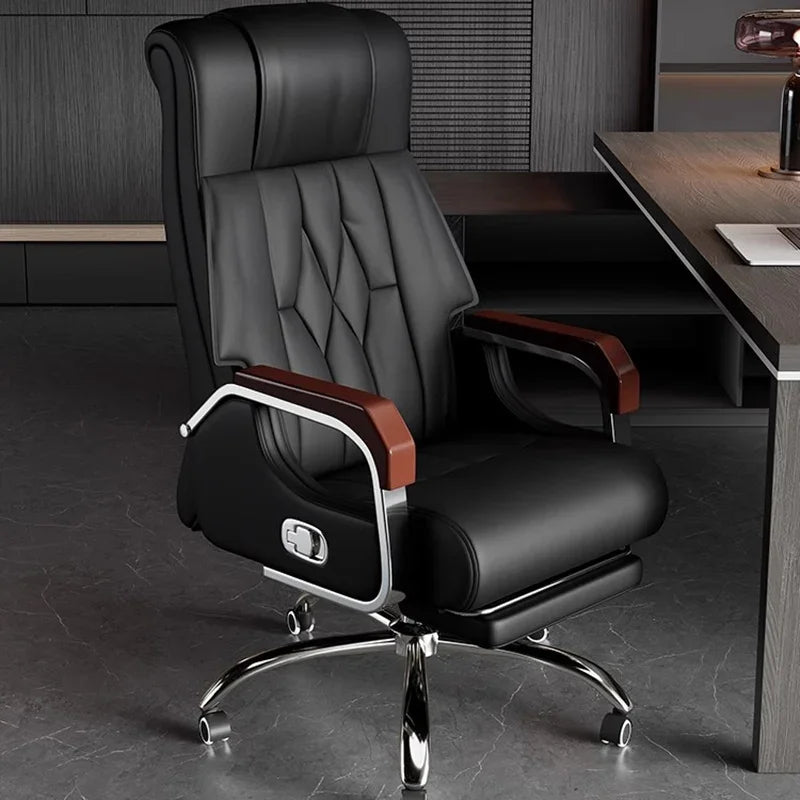 Luxury Ergonomic Leather Office Chair