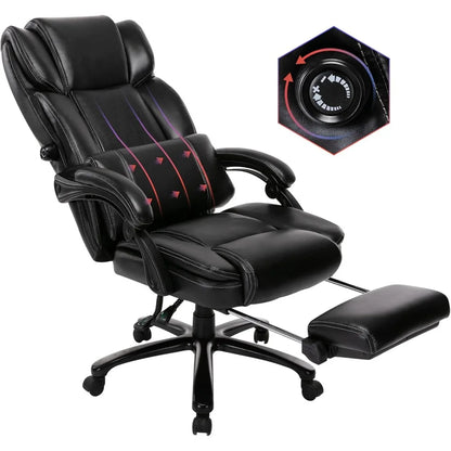 Office Chair, Bonded Leather, Adjustable Tilt Angle, Height Lumbar Support, High Back Home Office Chairs, Executive Task Chair