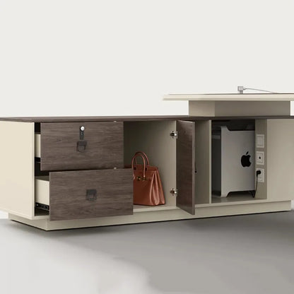 Shelf Console Computer Desks Coffee Study Filing Cabinets Office Desk Stand L Shape Workflow Scrivania Tavolo Office Furniture