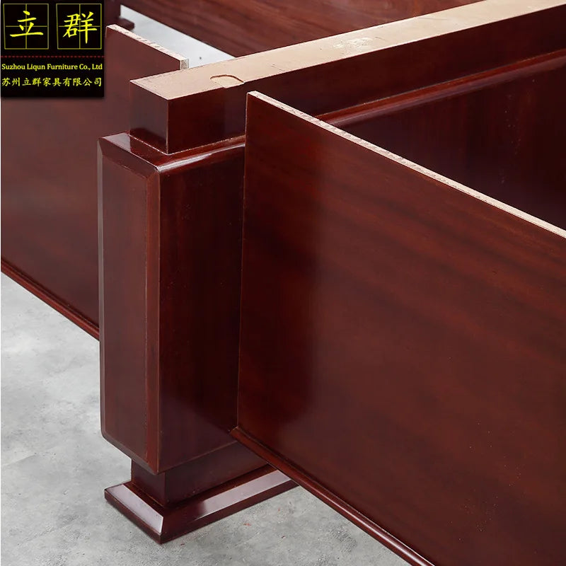 New rectangular conference table long table reception business negotiation table multi-person meeting table