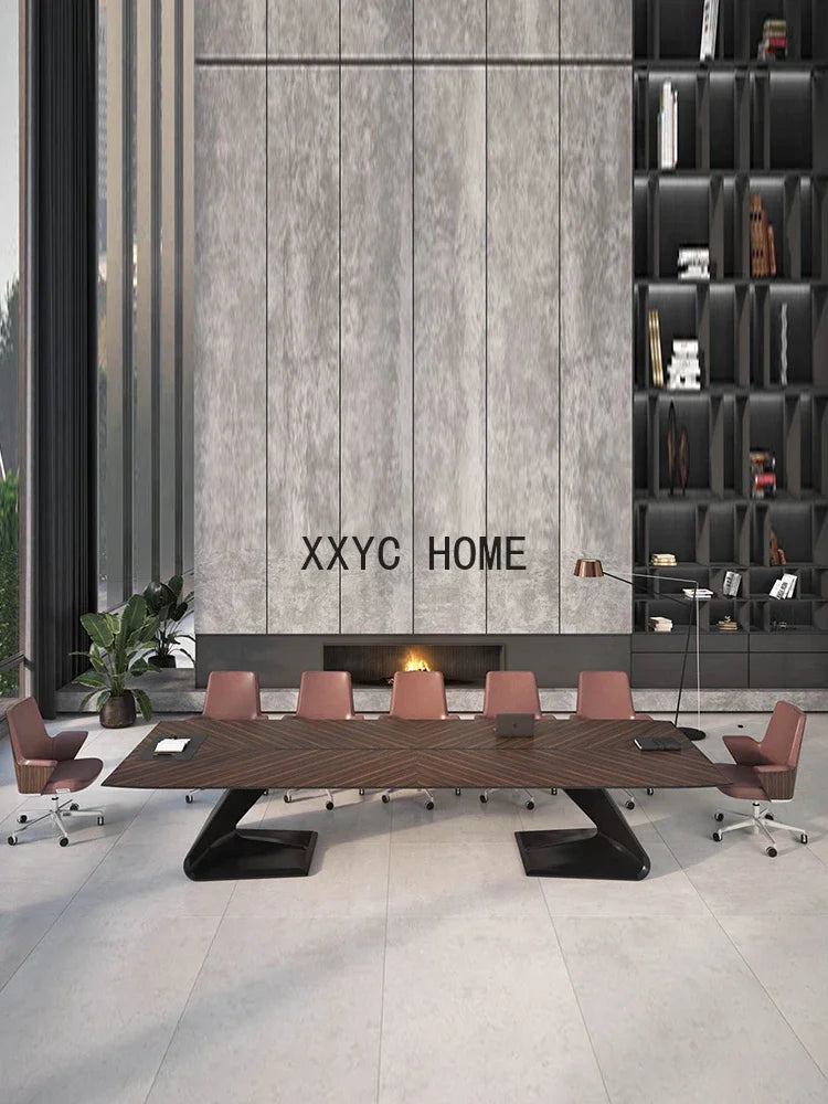 Modern Long Conference Table, Simple Design for Large Training or Conference Rooms
