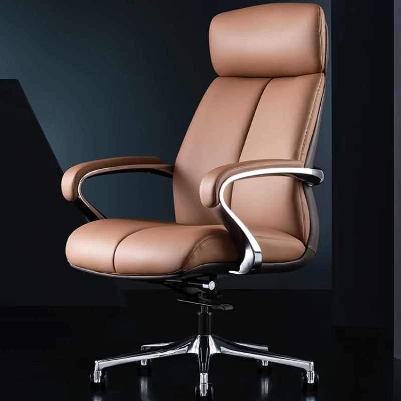 Luxury Comfy Chair with Relaxing Backrest and Wheels