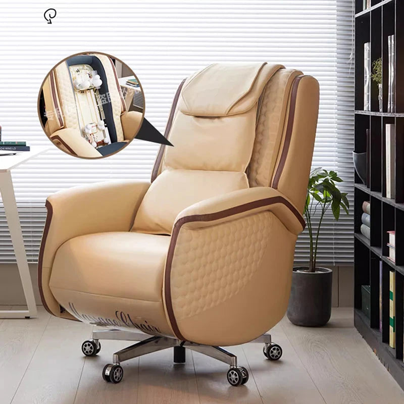 Relaxing Patio Office Chair Vanity Throne Swivel Study Recliner Massage Full Body Office Chair Desk Muebles Trendy Furniture