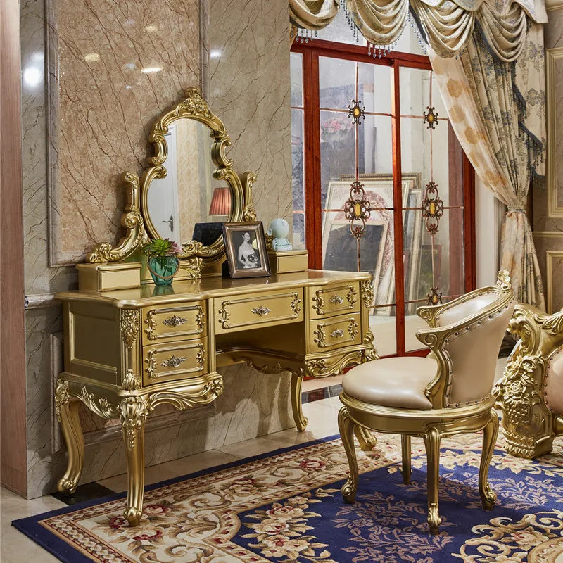 European Villa Furniture: American-Style Bedroom Vanity Mirror