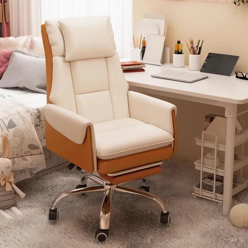 Waterproof Elastic Office Chair Gel Memory Executive Reclining Office Chair Neck Support Sillas De Escritorio Furnitures