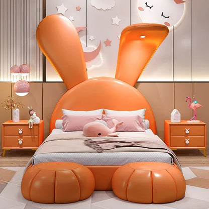 Modern Girls Bed Tatami Design Bedroom Queen King Size Children Bed Princess Sleeping Safe Letto Matrimoniale Unique Furniture