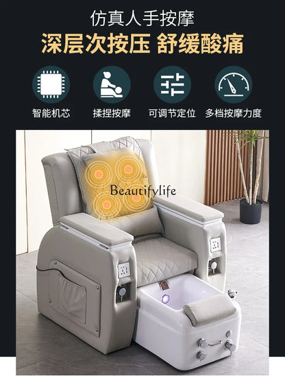 Electric Manicure Foot Massage Integrated Sofa Recliner Beauty Salon Special Pedicure Foot Washing Massage Couch