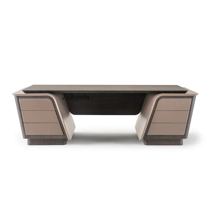 Italian desk household high-end computer desk office light luxury desk and chair combination
