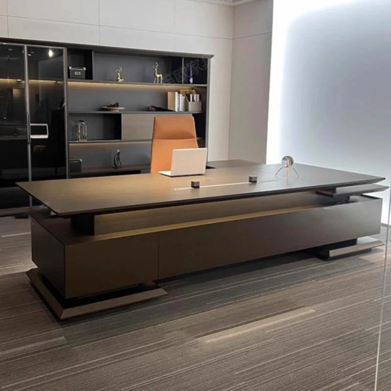 Mid Century L-Shaped Office Desk