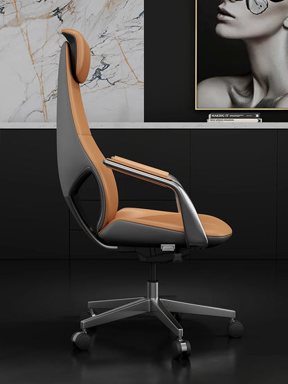 Italian Luxury Leather Boss Chair Comfort Office Ergonomic  Senior Computer Chair Study Executive