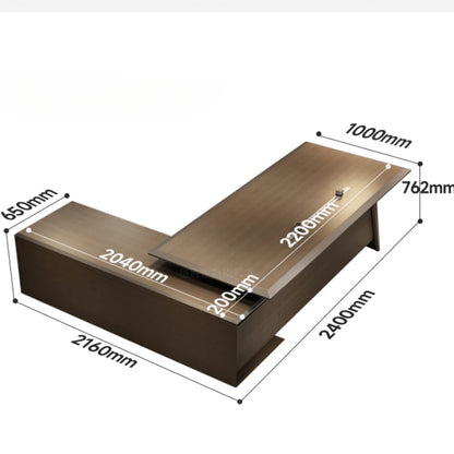 Reception Luxury Office Desks Work Italian Living Room Study Office Desks Drawers Escritorio Habitacion Office Furniture RR50OD