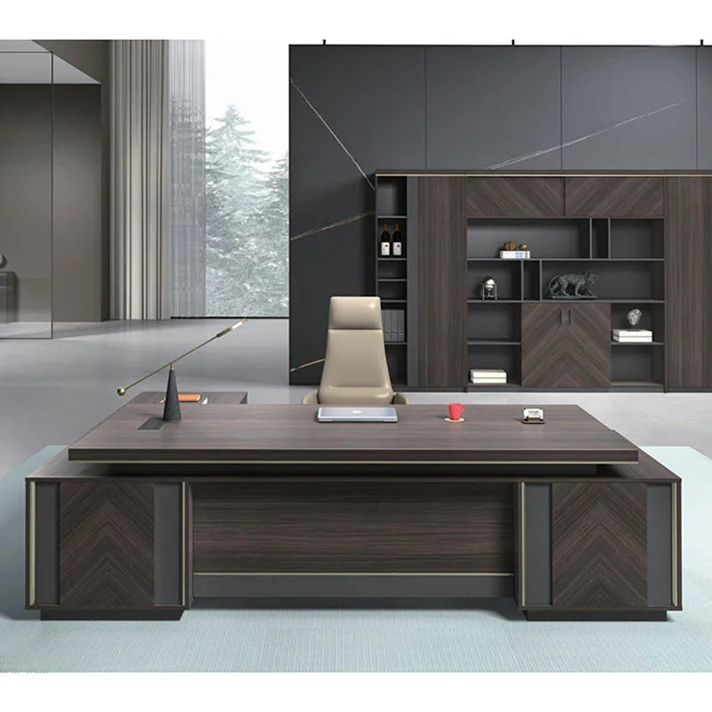 Light luxury modern office desk
