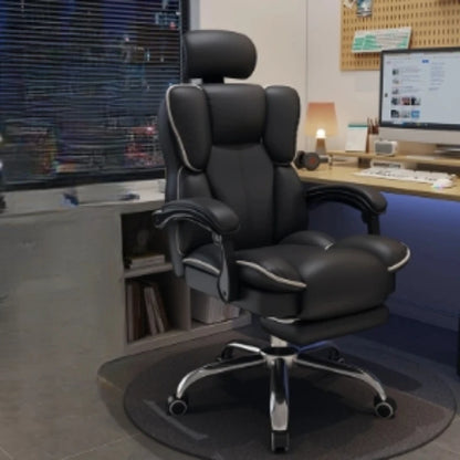 Luxury Nordic Office Chair: Modern Comfy Swivel Design with Wheels