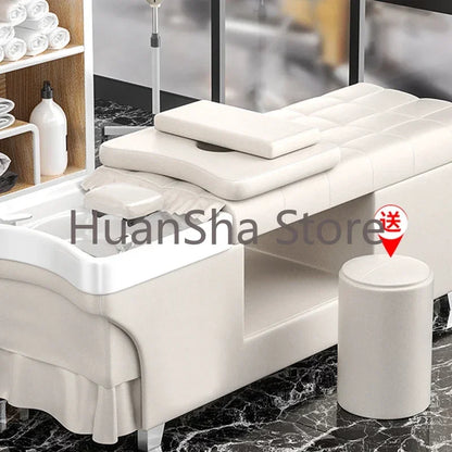 Hairstyle Beauty Shampoo Chair Water Therapy Headspa Shampoo Chair Wash Hair Stylist Chaise Coiffure Salon Furniture LJ50SC