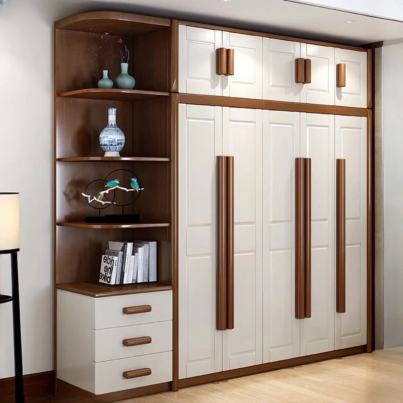 Nordic Luxury Wardrobe – Large Bedroom Closet with Doors, Storage Cabinet