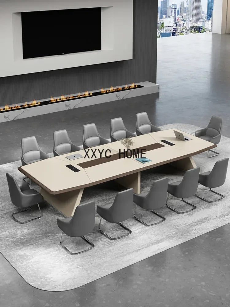 Office Furniture Conference Table Long Simple Modern Conference Room Reception Strip Conference