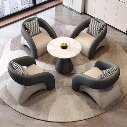 Simple Nordic Salon Chairs Armrest Wooden Lounge Modern Loungefly Designer Chairs Salon Comfy Poltronas Nordic Furniture