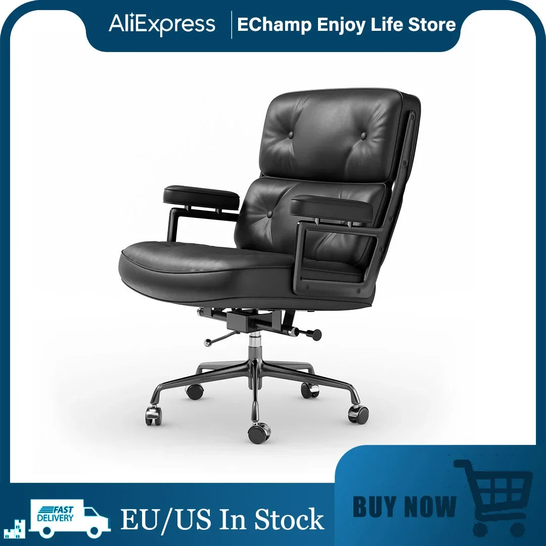 Genuine Leather Executive Desk Chair