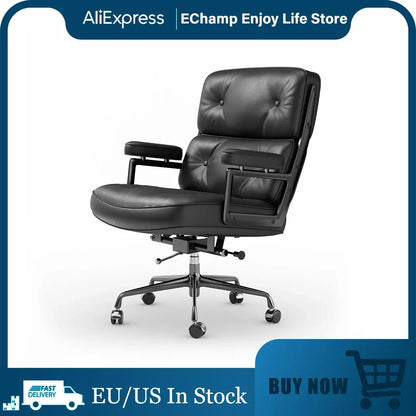 Genuine Leather Executive Desk Chair