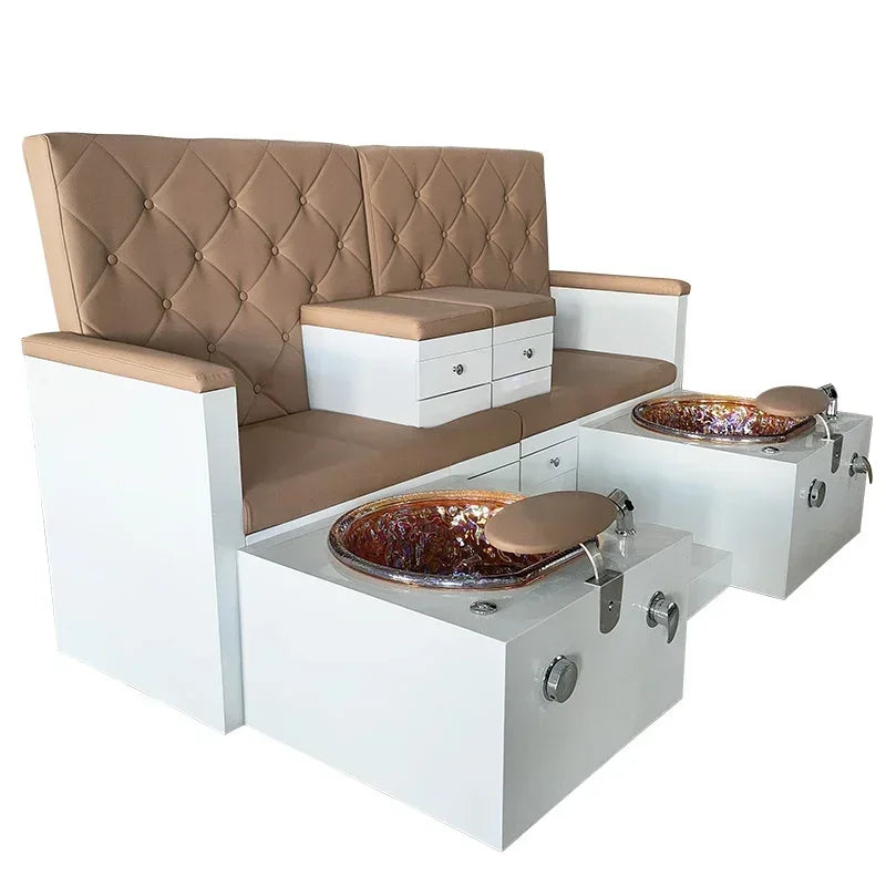 Simple foot bath sofa, double booth, nail art, massage bath center, foot spa chair