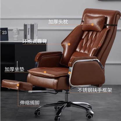 Rotating Chair Office Furniture Stool Wheels Bedroom Advanced Desk Luxury Height Adjustable Cadeira Backrest Computer Armchair