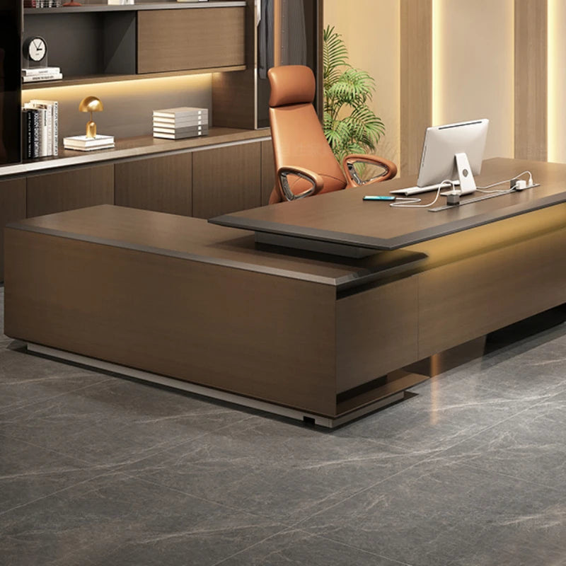 Reception Luxury Office Desks Work Italian Living Room Study Office Desks Drawers Escritorio Habitacion Office Furniture RR50OD